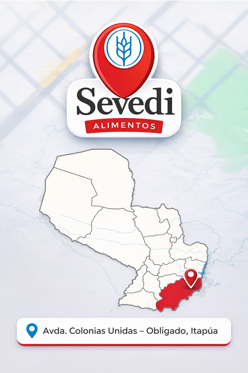Ubicación Sevedi Alimentos - Obligado, Itapúa